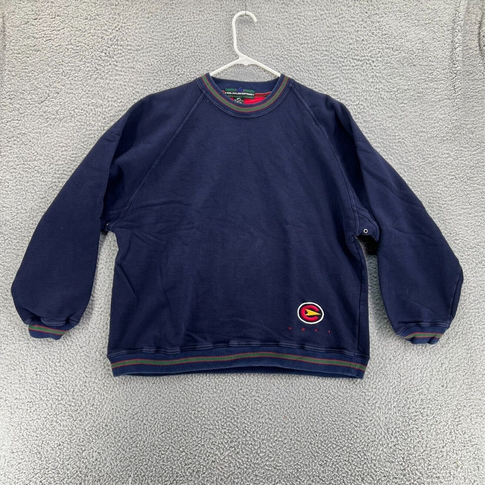 Vintage COLOURSPORT Alexander‎ Julian Men's Medium Sweater Royal Blue Preppy